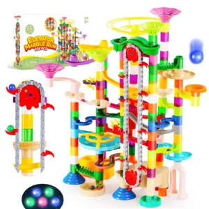 Glowing Marble Run with Motorized Elevator