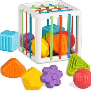 Sensory Shape Sorting Cube Toy