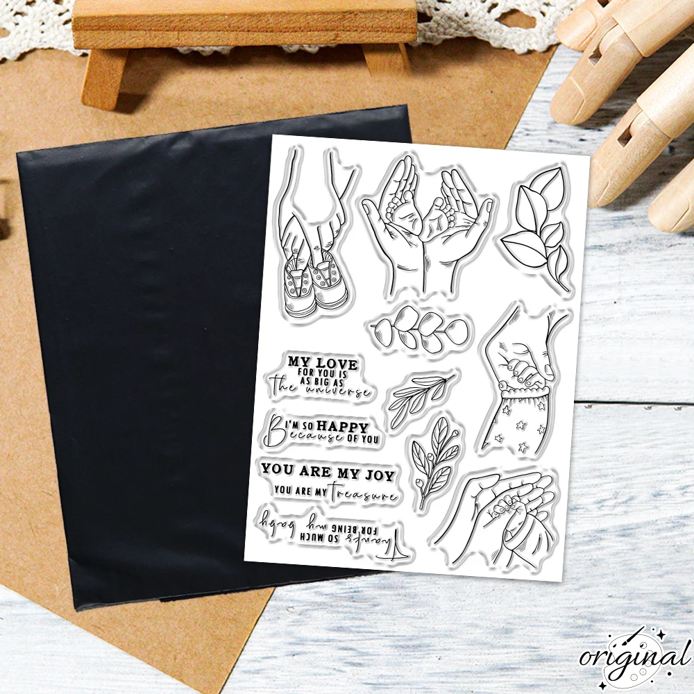 Baby Feet In Hands Clear Stamp Set DIY Scrapbooking - Image 5