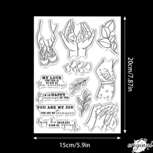 Baby Feet In Hands Clear Stamp Set DIY Scrapbooking - Thumbnail Image 3