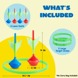 JOYFY 6Pcs Lawn Darts Game Set, Glows in The Dark - Thumbnail Image 3