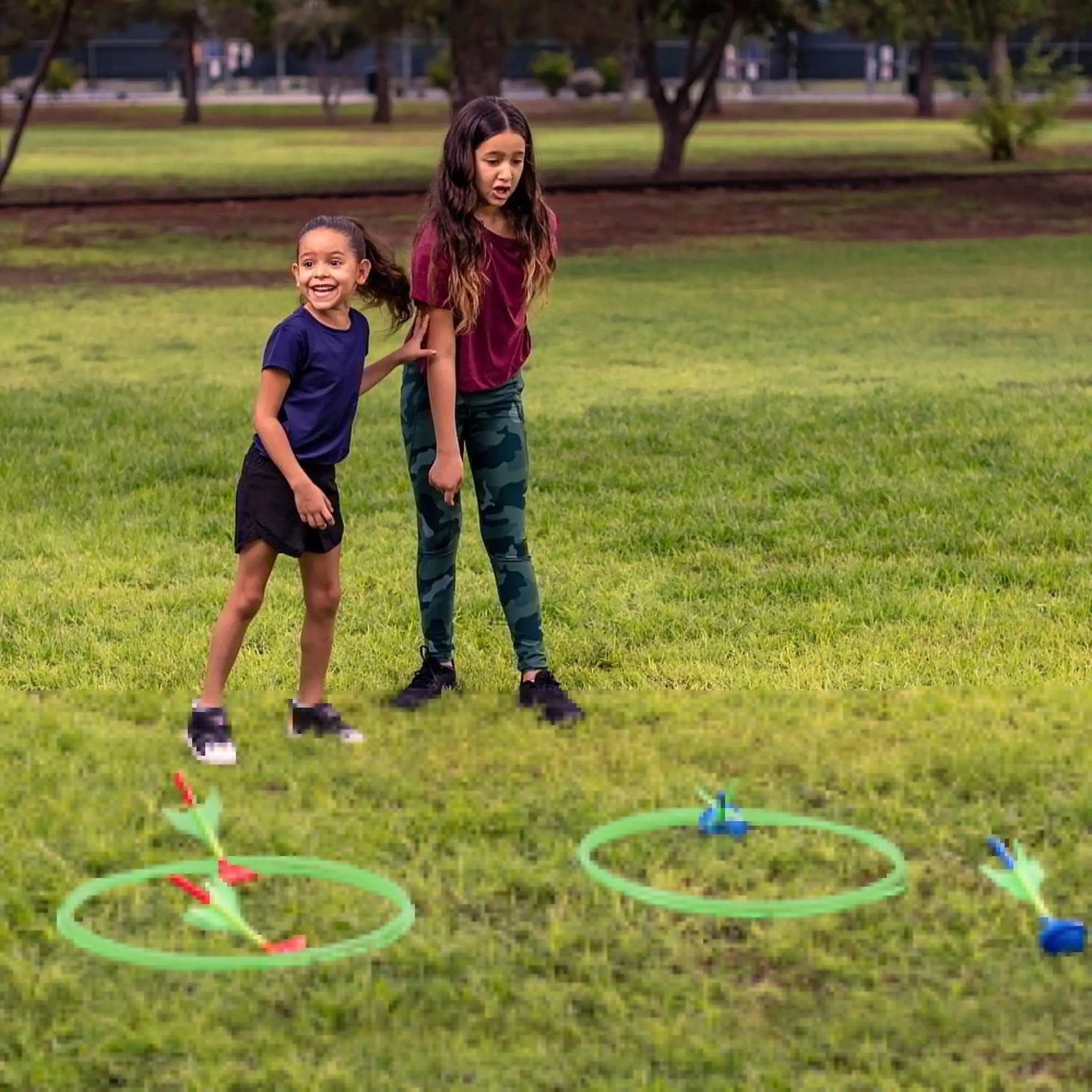 JOYFY 6Pcs Lawn Darts Game Set, Glows in The Dark - Image 4