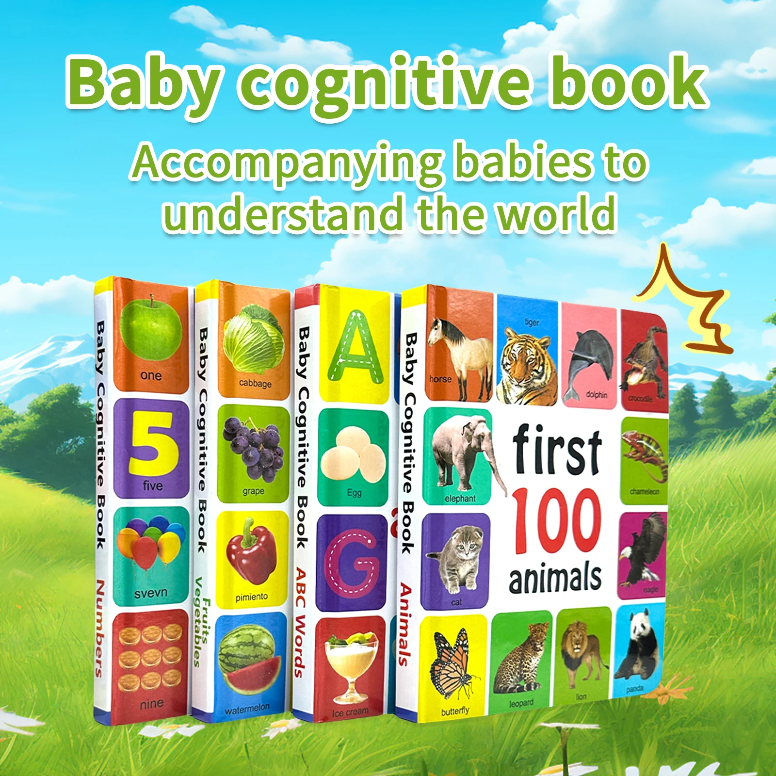 Set of 4 learning board books - Image 1