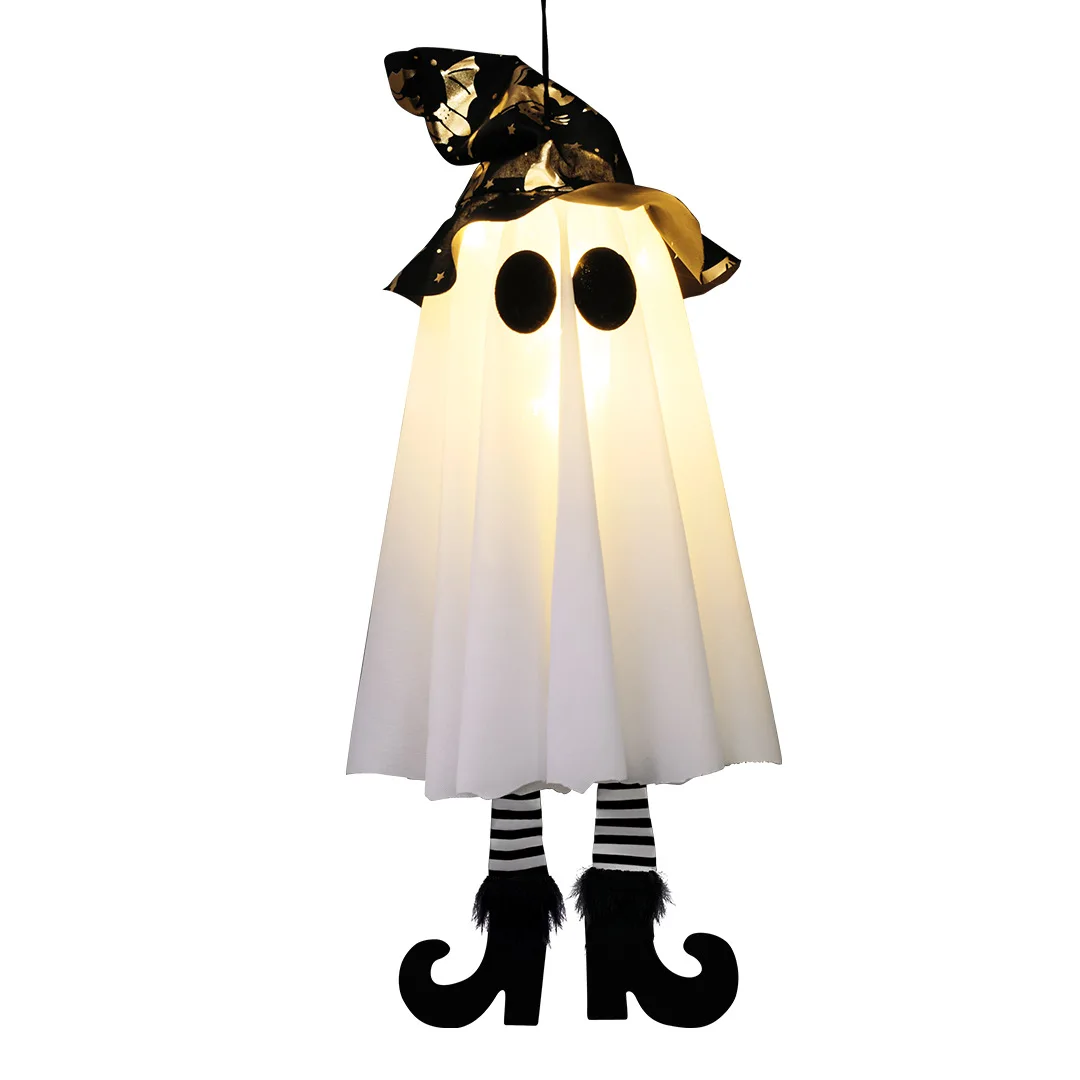 3pcs Halloween LED Light Up Hanging Witch Ghost - Image 8