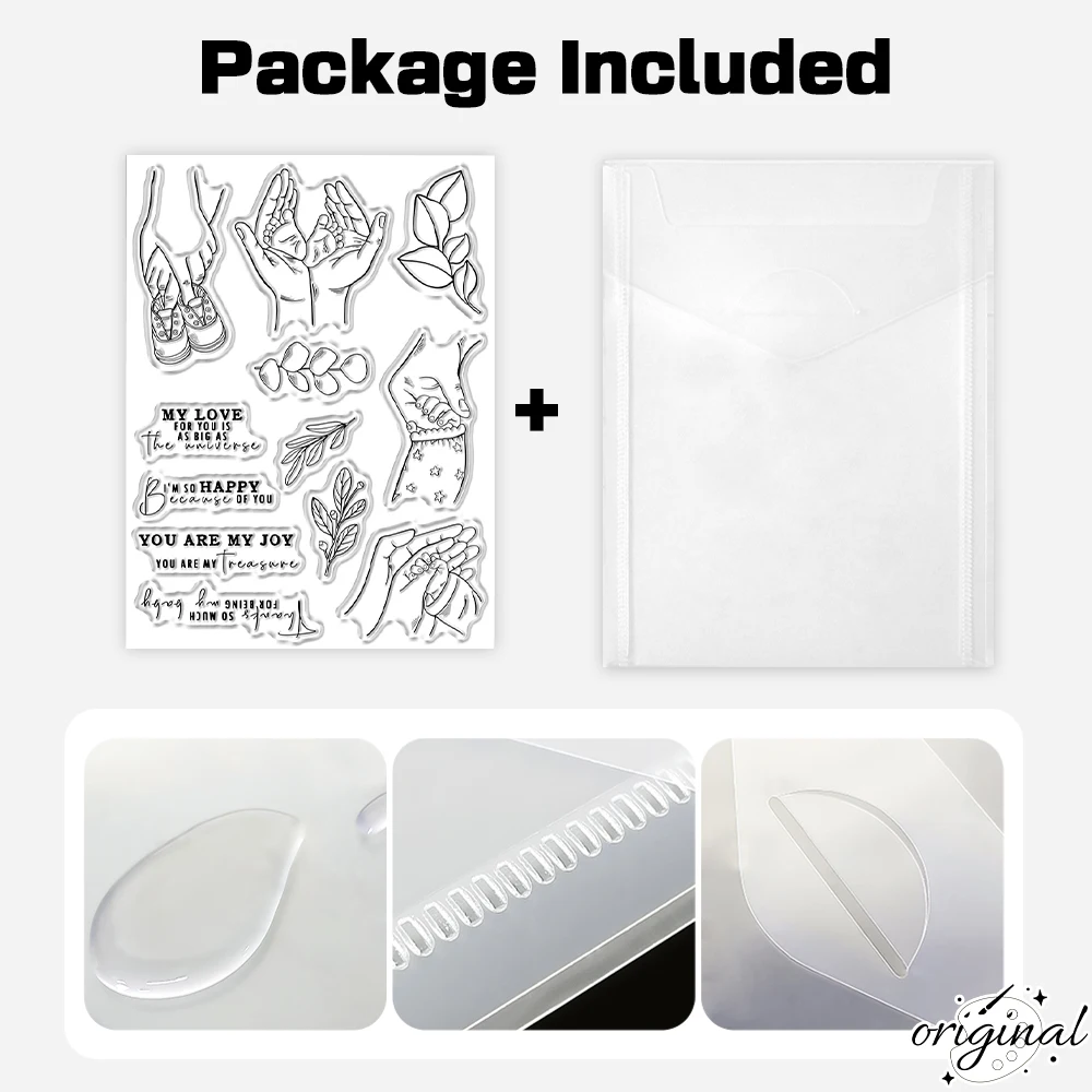 Baby Feet In Hands Clear Stamp Set DIY Scrapbooking - Image 4