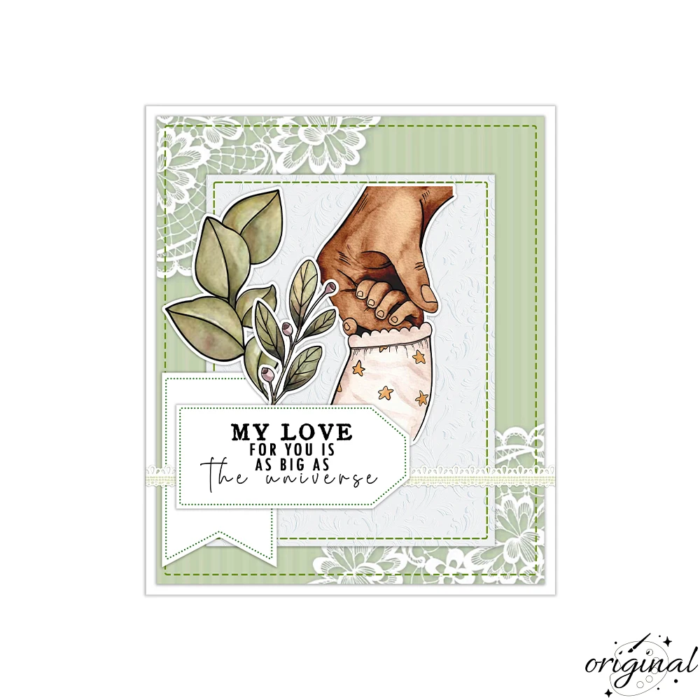 Baby Feet In Hands Clear Stamp Set DIY Scrapbooking - Image 7