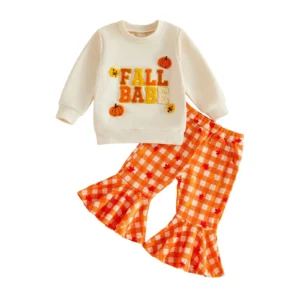 Embroidery Long Sleeve Pullover with Flare Pants - Thumbnail Image 7