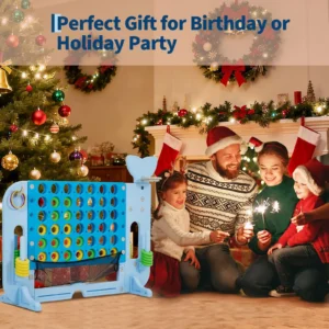 Giant 4 In A Row Game with Basketball and Golf Ring Toss