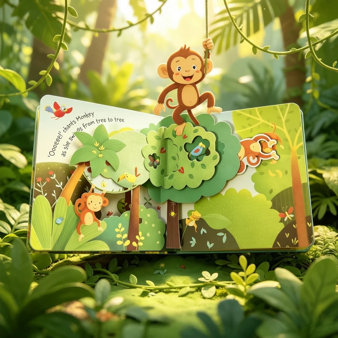 Pop-Up Jungle English Picture Book - Image 3