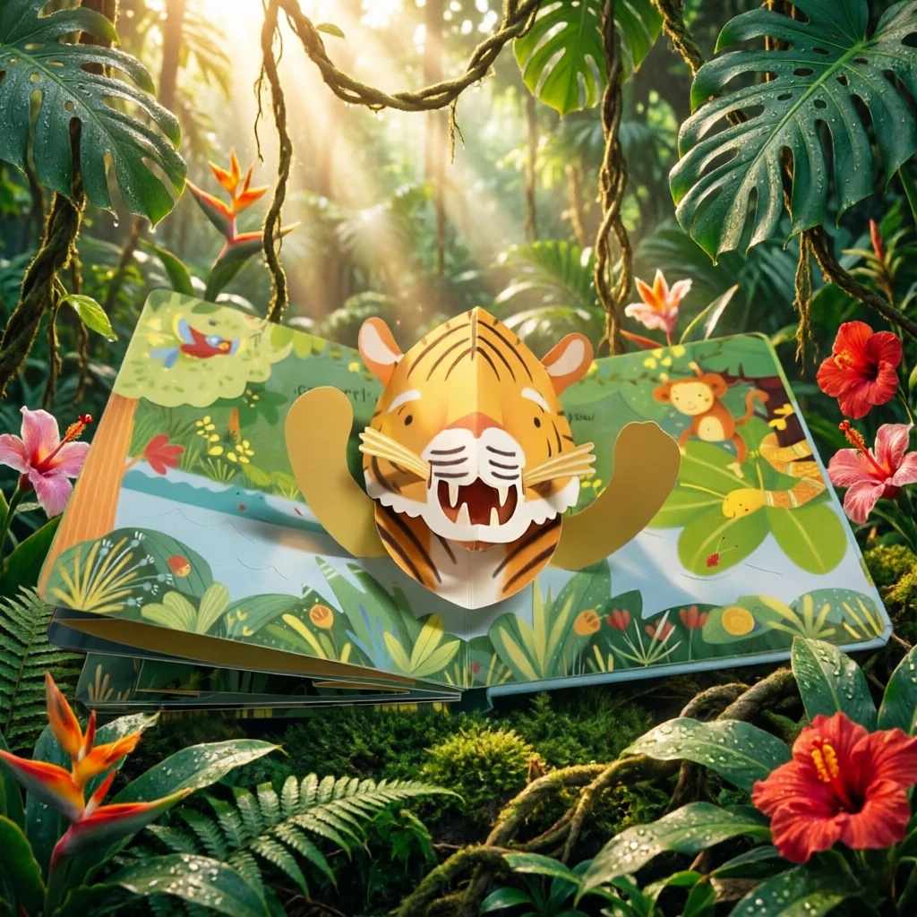 Pop-Up Jungle English Picture Book - Image 6