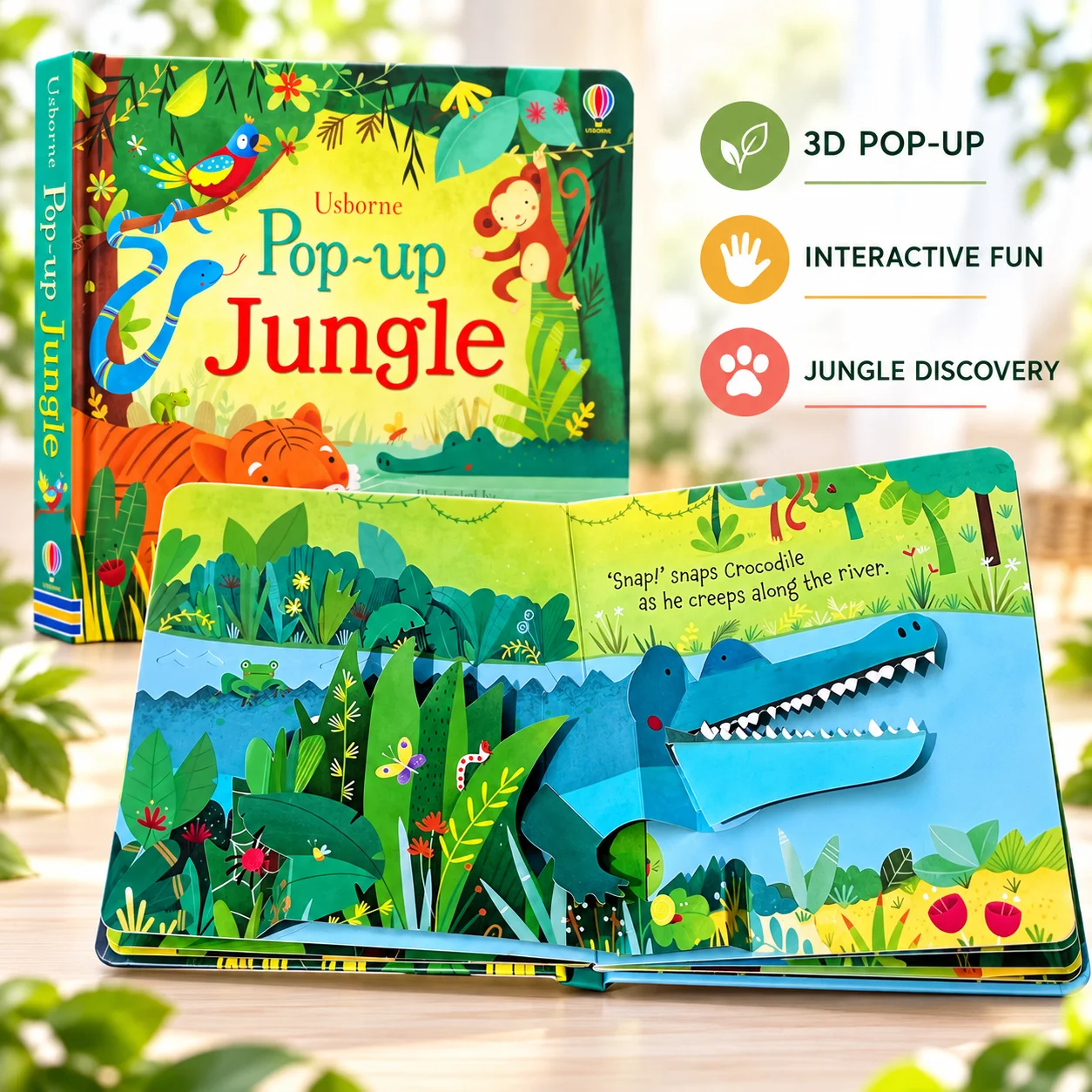 Pop-Up Jungle English Picture Book - Image 1